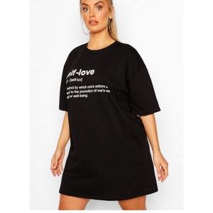 Self love teeshirt dress